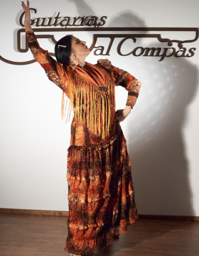 Estetica del flamenco tradicional por la bailaora Luisa Chicano