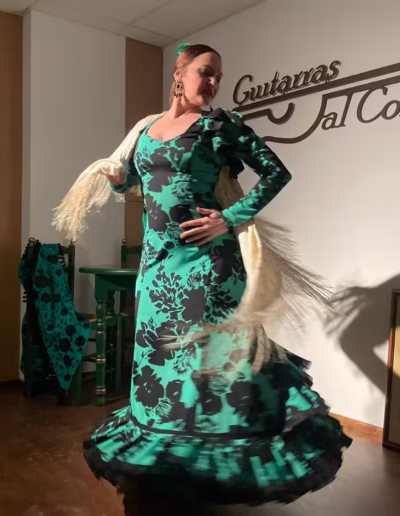Expresión de duende y raza de la bailaora Vanessa Cortes
