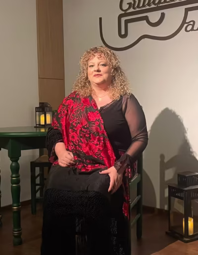 Retratos de la cantaora Elena Pino